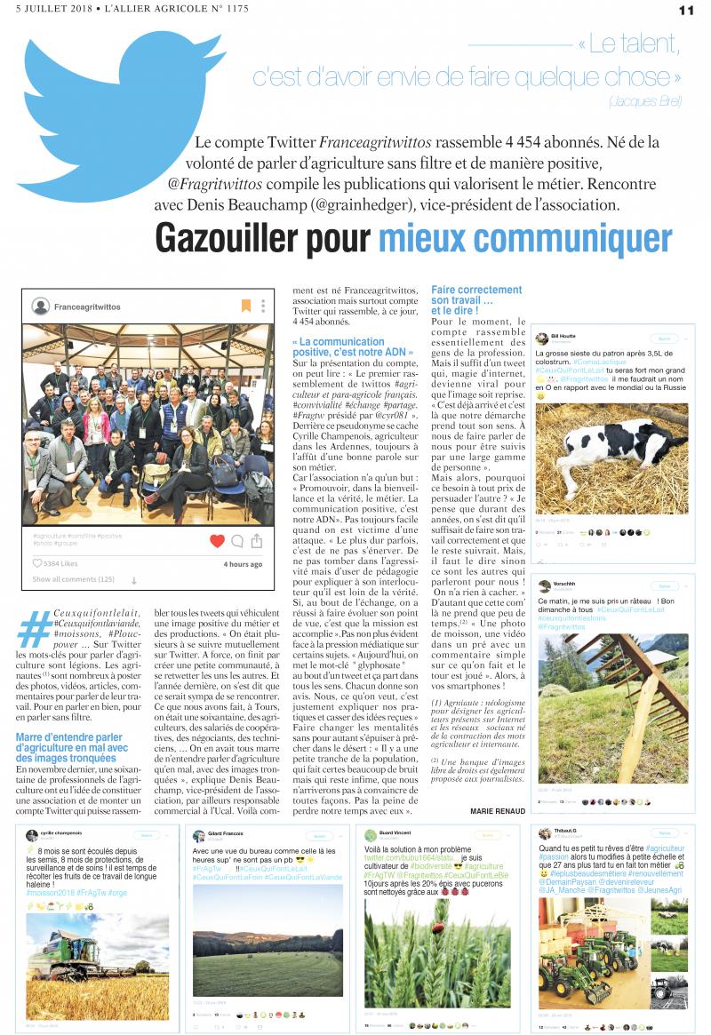 
          « Le talent, c'est d'avoir envie de faire quelque chose »
