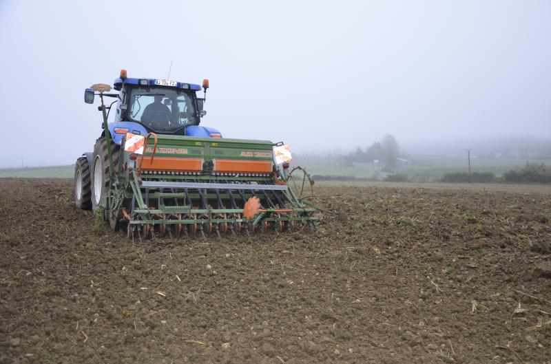 
          Semis à la volée pour les cultures de céréales   