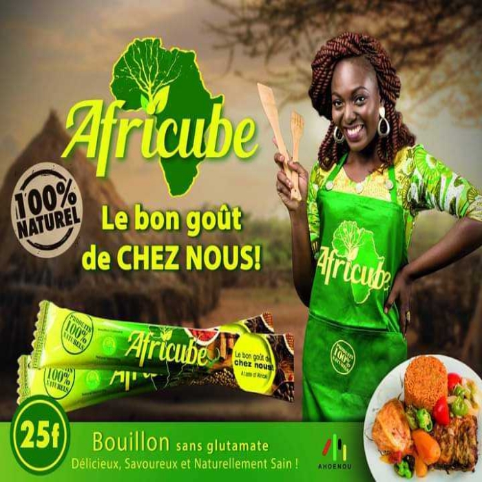 Vitrine des produits locaux à vos portes au ministère des travaux publics avec la participation d'africube le bouillon de cuisine qui relève dans nos assiettes le bon goût de chez nous.