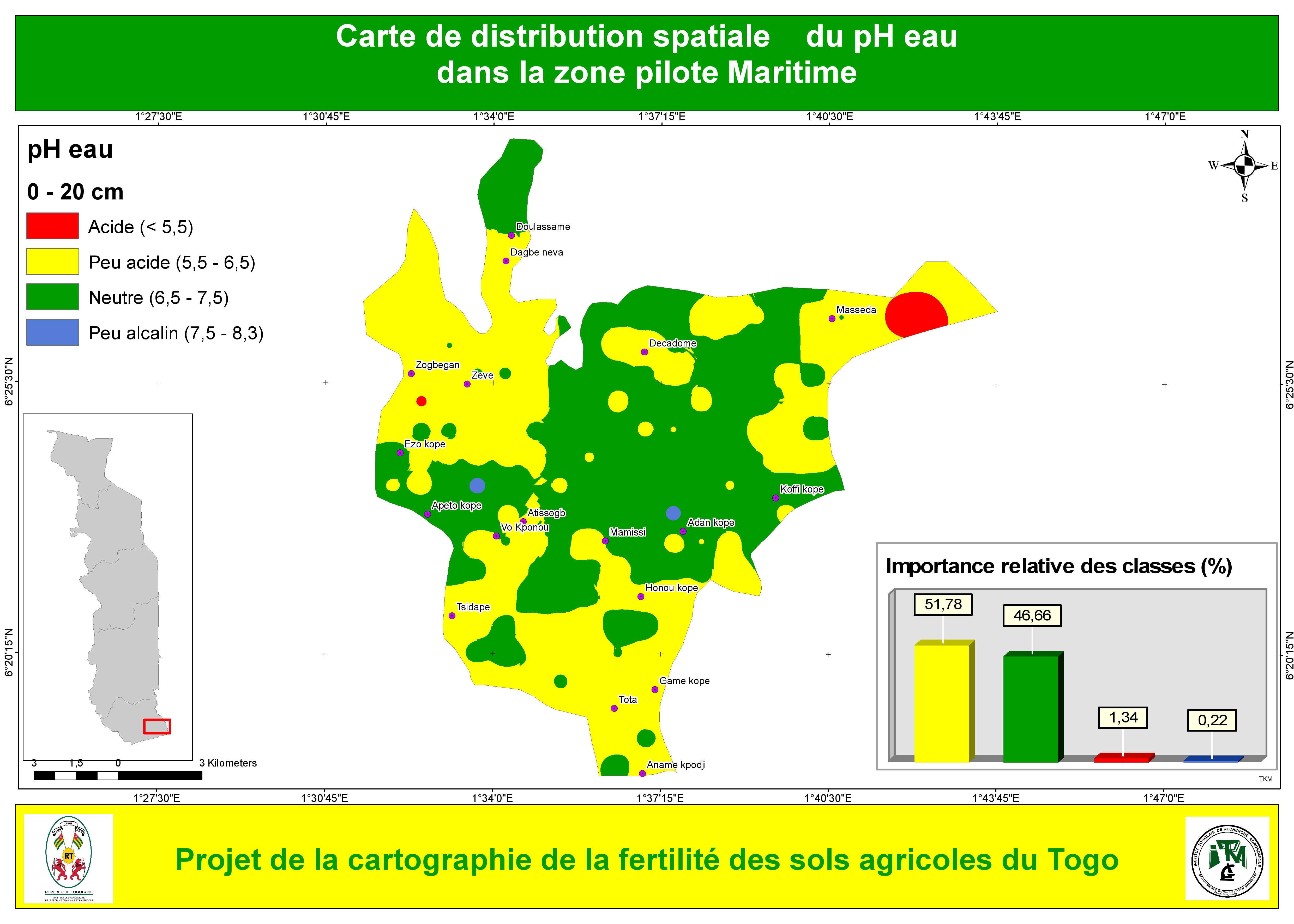 
          LES CARTES DE FERTILITÉ DU TOGO (partie 5) : RÉGION MARITIME