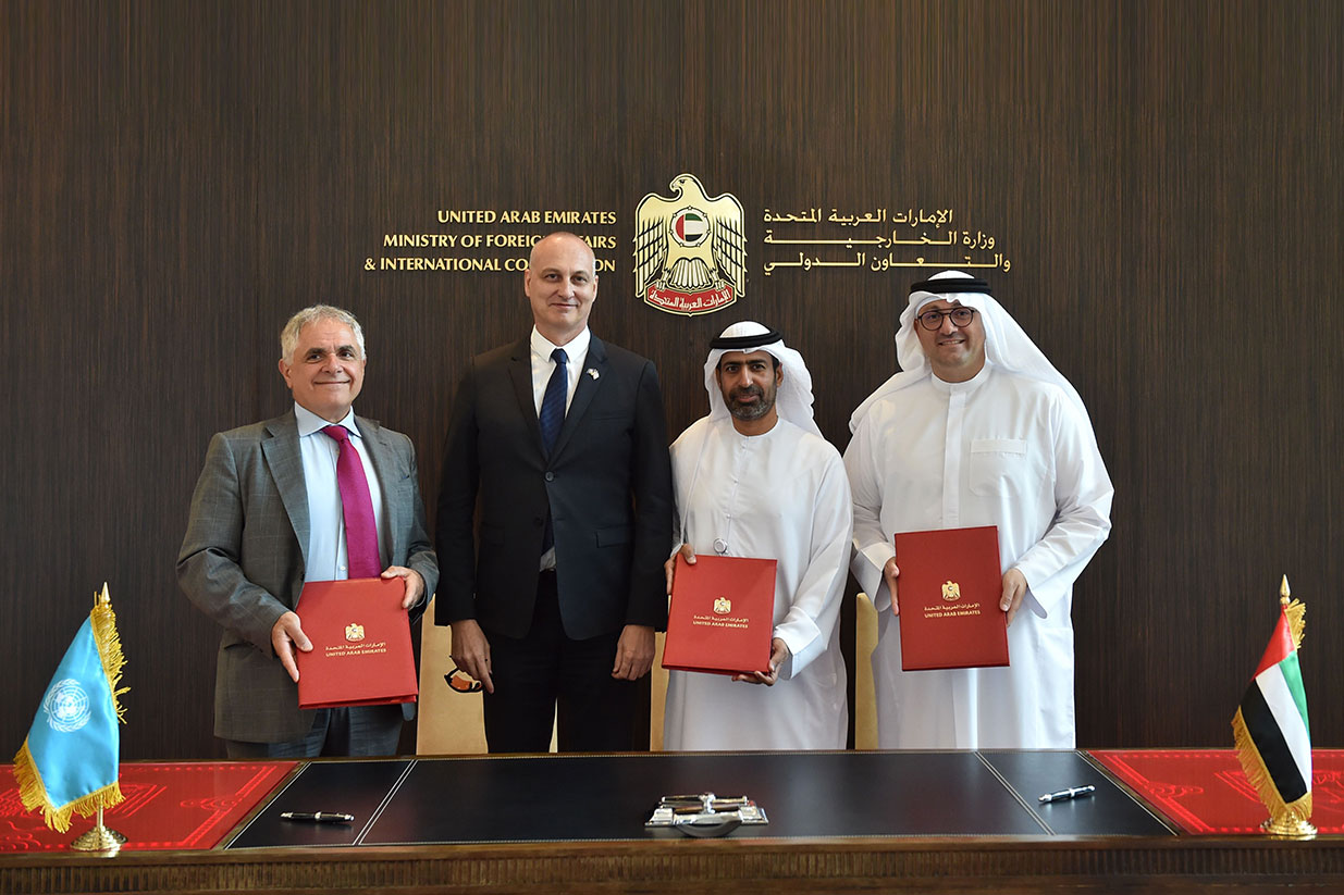 
          Un accord tripartite entre les Emirats arabes unis (EAU), la FAO et l’entreprise d’énergie d’Abou Dhabi Masdar pour soutenir les femmes rurales au Liberia.
