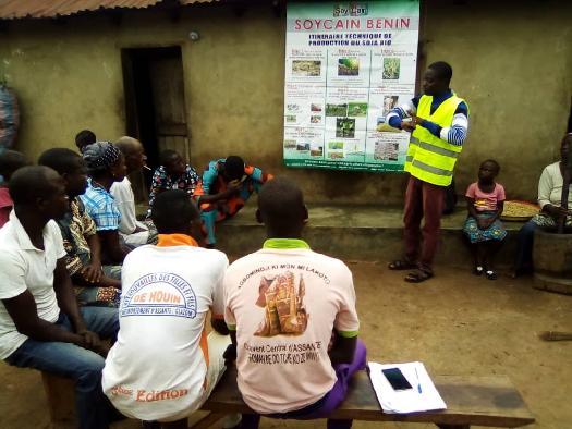 Formation de groupement des producteurs du soja biologique