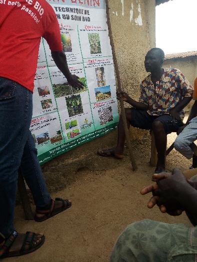 Formation des producteurs du soja biologique par Soycain Bénin