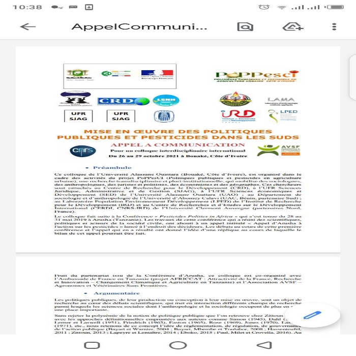 
          Une opportunute pour valoriser les acquis sur l'agroecologie, l'agriculture familiale et l'agriculture biologique au Togo