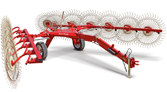 
          Outils agricoles Farm King/ Bat Rake (Râteau chauve-souris)