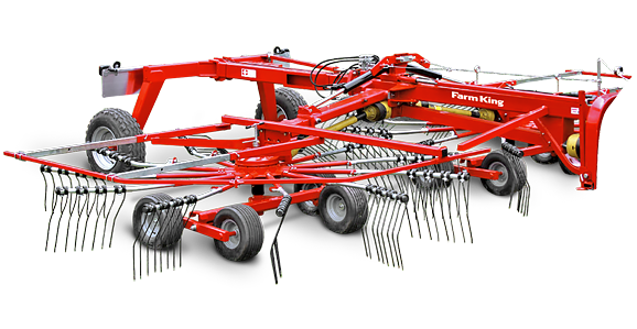 
          Outils agricoles Farm King/double râteau rotatif